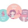 Tutete Pack 3 chapas Personalizadas Sirena^ Colecciones Vuelta Al Cole