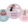 Tutete Pack 3 chapas Personalizadas Fantastic Girl
