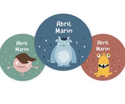 Tutete Pack 3 chapas Personalizadas Little Monsters