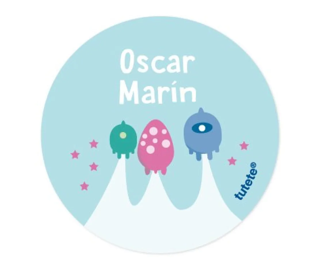 Tutete Pack 3 chapas Personalizadas Naves Marcianas