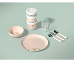 Mepal Pack 3 Dispensadores de Comida Apilable Mio Sunshine & Rainbow