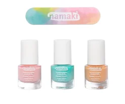 Namaki Pack 3 Esmaltes de Uñas al Agua Summer Delights + Lima^Niños Pintura De Uñas, Brillos Y Tattoos
