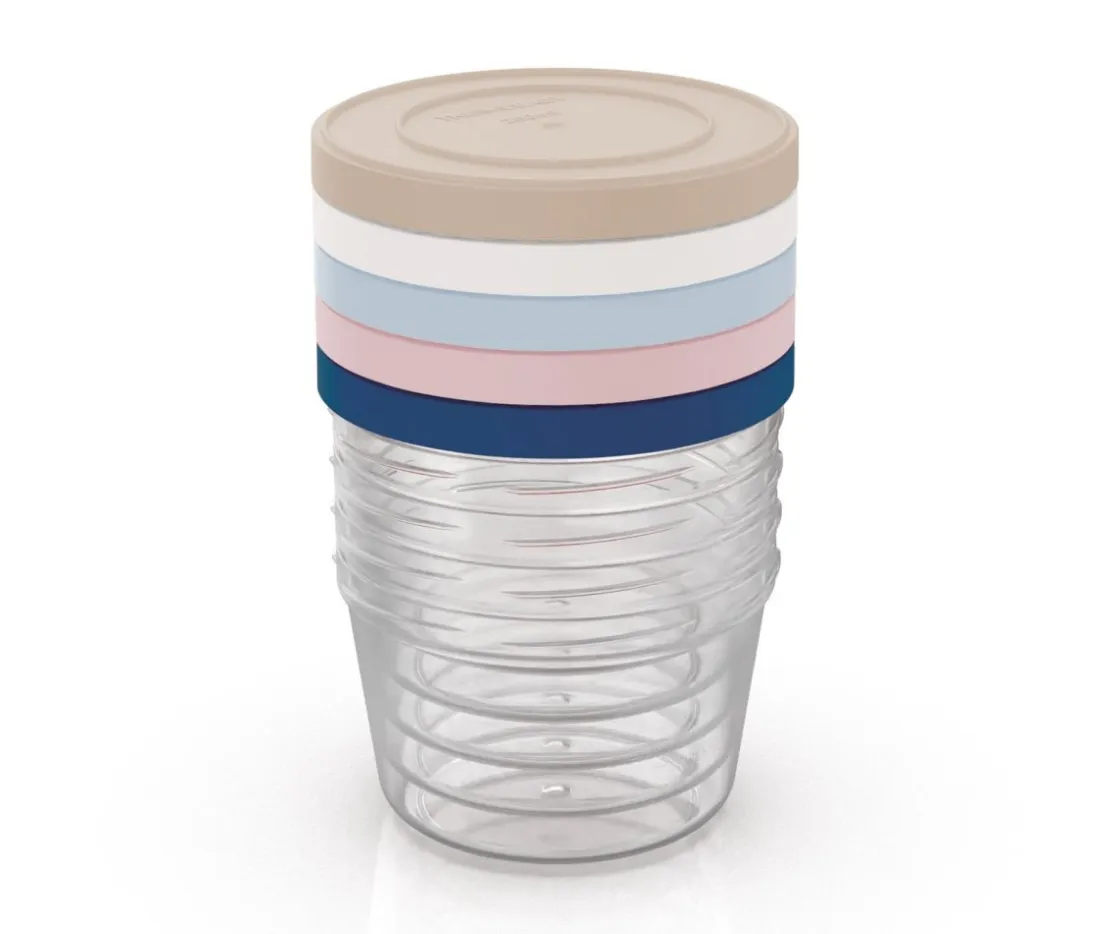 Thermobaby Pack 5 Recipientes con Tapa^ Fiambreras Infantiles