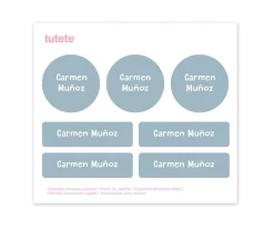 Lassig Pack Almuerzo Foxd + 7 Pegatinas Deep Blue Regalo Personalizables