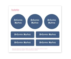 Lassig Pack Almuerzo Racoon + 7 Pegatinas Blue Regalo Personalizables