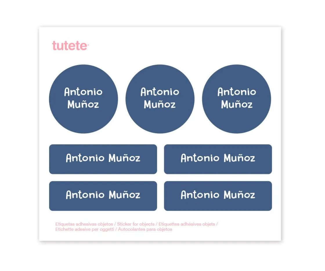 Lassig Pack Almuerzo Racoon + 7 Pegatinas Blue Regalo Personalizables