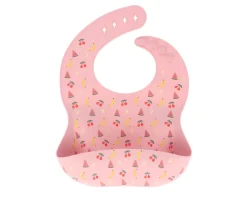 Tutete Pack Baby Meal Babero Silicona Fruits + Bol Silicona y Cuchara Acero Sun^ Vajilla Infantil