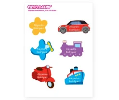 Tutete Pack Combinado Etiquetas termoadhesivas + Siluetas + pegatinas Rumrum^ Etiquetas Personalizadas