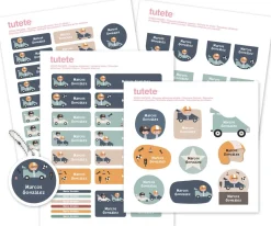 Tutete Pack Combinado Termo y Pegatinas Speed Racers^ Colecciones Vuelta Al Cole