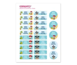 Tutete Pack Combinado Termo y Pegatinas Pirata^ Etiquetas Personalizadas