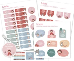 Tutete Pack Combinado Termo y Pegatinas Little Red^ Colecciones Vuelta Al Cole