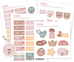 Tutete Pack Combinado Termo y Pegatinas Wild Fairies