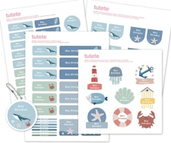Tutete Pack Combinado Termo y Pegatinas Ocean^ Colecciones Vuelta Al Cole