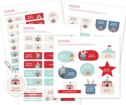 Tutete Pack Combinado Termo y Pegatinas Circus