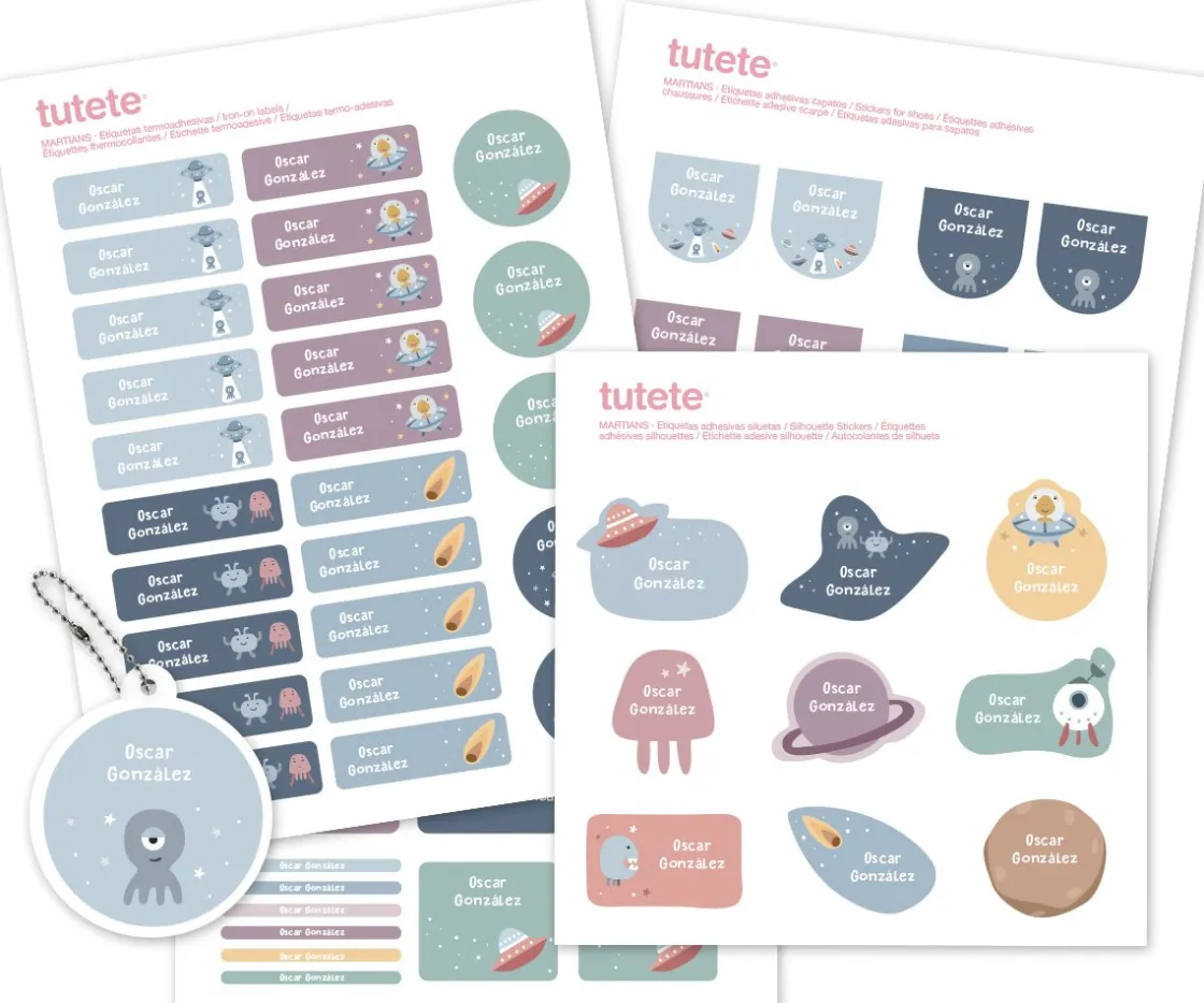 Tutete Pack Combinado Termo y Pegatinas The Martians