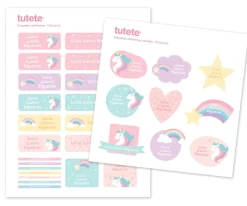 Tutete Pack Combinado Termo y Pegatinas Unicornio^ Colecciones Vuelta Al Cole