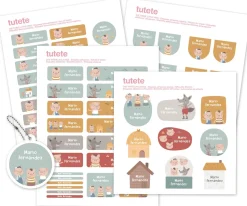 Tutete Pack Combinado Termo y Pegatinas The Three Little Pigs