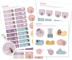 Tutete Pack Combinado Termo y Pegatinas Fantastic Girl