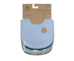 Lassig Pack de 5 baberos Happy Smile Blue^ Baberos