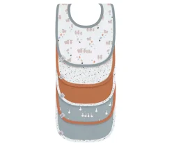 Lassig Pack de 5 baberos Impermeables Tiny Farmer Azul^ Baberos