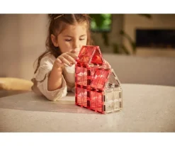 Niños Cleverclixx Pack Glitter Tiles Transparent/Pink 16 piezas