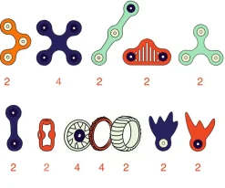 Niños Clixo Pack Mars Rovers 30 Piezas