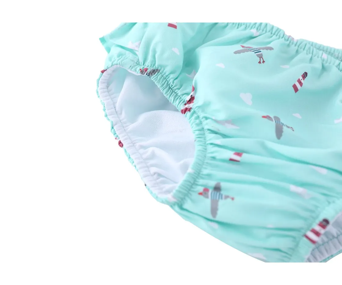 Monnëka Pack Natación Lighthouse con Volantes^ Bañadores Pañal