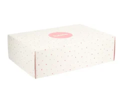 Tutete Pack Regalo Recién Nacido Personalizable Rainbow Dots Rosa^ Regalos Para Bebés