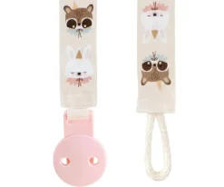 Tutete by Eef Lillemor Pack Sujetachupetes + Chupete Retro Eef Lillemor Rosa^ Chupetes Con Diseños