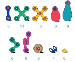 Niños Clixo Pack Wheel Creator 72 Piezas