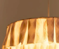 Nobodinoz Pantalla de Lino Lámpara de Techo Vibes Mustard Harlequin^ Iluminación