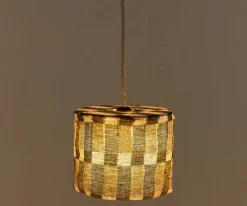 Nobodinoz Pantalla de Lino Lámpara de Techo Vibes Green Tiles^ Iluminación