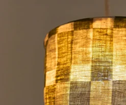 Nobodinoz Pantalla de Lino Lámpara de Techo Vibes Green Tiles^ Iluminación