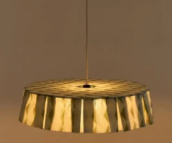 Nobodinoz Pantalla de Lino Lámpara de Techo Vibes Green Blue Harlequin^ Iluminación