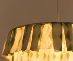 Nobodinoz Pantalla de Lino Lámpara de Techo Vibes Green Blue Harlequin^ Iluminación