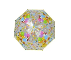 CyP Brands Paraguas Manual Infantil Pokémon Transparente Amarillo^ Paraguas Infantiles