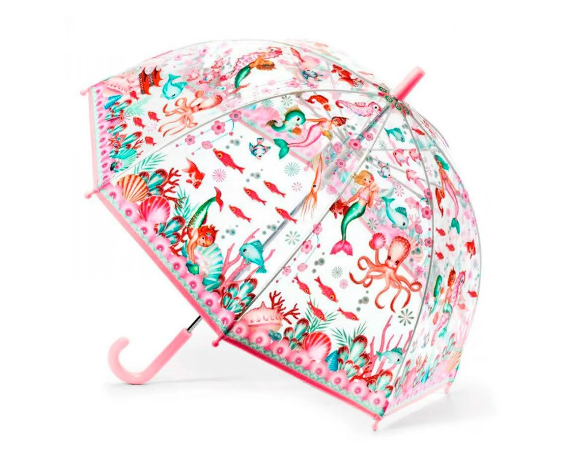 Djeco Paraguas Pequeño Sirena^ Paraguas Infantiles