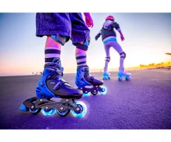 Yvolution Patines Combo Neón Azul T.34-37^Niños Patinetes