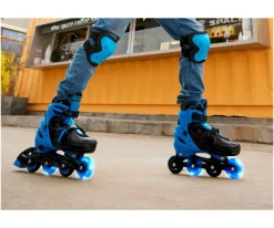 Yvolution Patines Combo Neón Azul T.34-37^Niños Patinetes