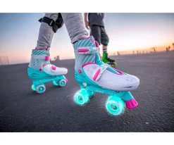 Yvolution Patines Combo Neón Verde y Rosa T.30-33^Niños Patinetes