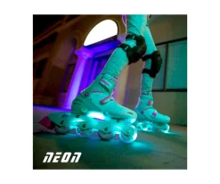 Yvolution Patines Combo Neón Verde y Rosa T.30-33^Niños Patinetes
