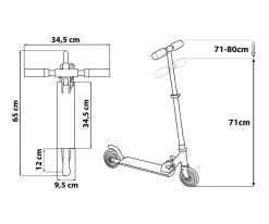 Niños Seven Patinete de 2 Ruedas Spiderman