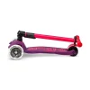 Niños Micro Patinete Maxi Deluxe Plegable Neon Led Lila / Rosa