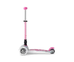 Niños Micro Patinete Deluxe Plegable Orion Glow Led Rosa