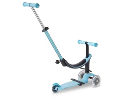 Niños Micro Patinete Mini 4 en 1 Deluxe LED Azul