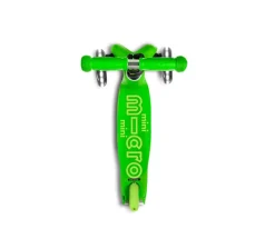 Niños Micro Patinete Mini Deluxe Verde Luces LED
