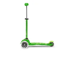 Niños Micro Patinete Mini Deluxe Verde Luces LED