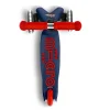 Niños Micro Patinete Mini Deluxe Marino/Rojo Luces LED