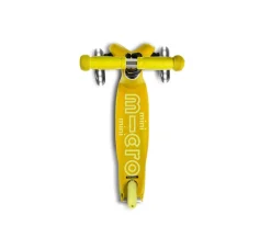 Niños Micro Patinete Mini Deluxe Amarillo Luces LED