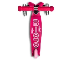 Niños Micro Patinete Mini Deluxe Rosa Luces LED